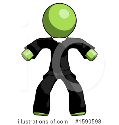 Royalty-Free (RF) Green Design Mascot Clipart Illustration by Leo Blanchette - Stock Sample #1590598