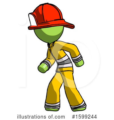 Royalty-Free (RF) Green Design Mascot Clipart Illustration by Leo Blanchette - Stock Sample #1599244