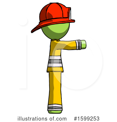 Royalty-Free (RF) Green Design Mascot Clipart Illustration by Leo Blanchette - Stock Sample #1599253