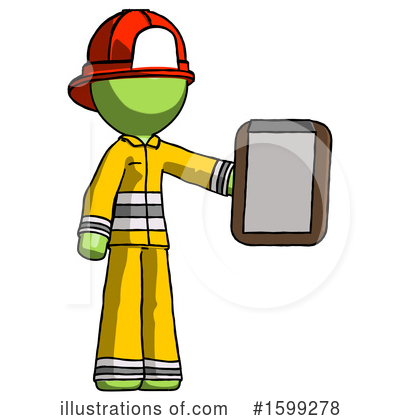 Royalty-Free (RF) Green Design Mascot Clipart Illustration by Leo Blanchette - Stock Sample #1599278