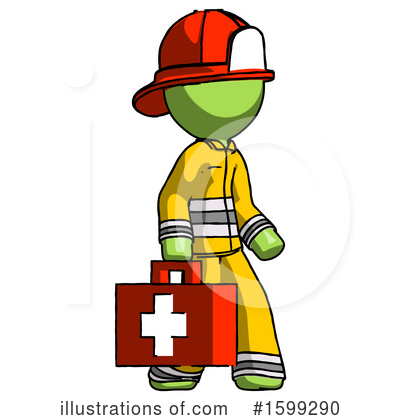 Royalty-Free (RF) Green Design Mascot Clipart Illustration by Leo Blanchette - Stock Sample #1599290