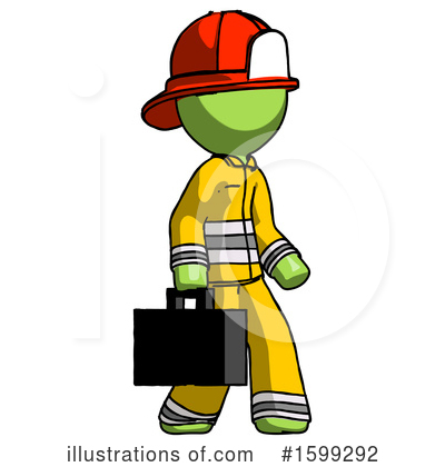 Royalty-Free (RF) Green Design Mascot Clipart Illustration by Leo Blanchette - Stock Sample #1599292