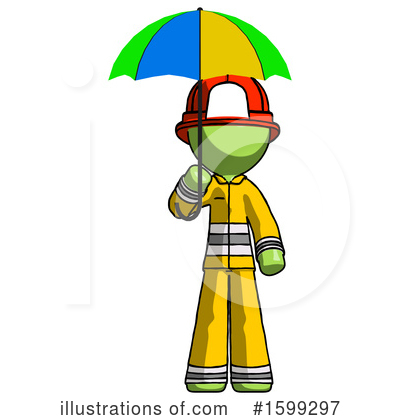 Royalty-Free (RF) Green Design Mascot Clipart Illustration by Leo Blanchette - Stock Sample #1599297