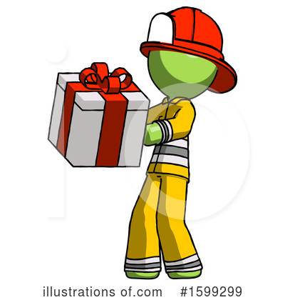 Royalty-Free (RF) Green Design Mascot Clipart Illustration by Leo Blanchette - Stock Sample #1599299