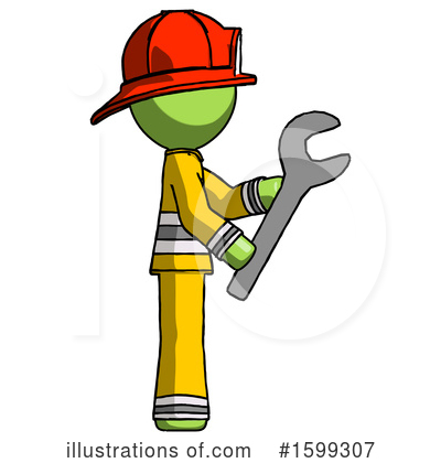 Royalty-Free (RF) Green Design Mascot Clipart Illustration by Leo Blanchette - Stock Sample #1599307
