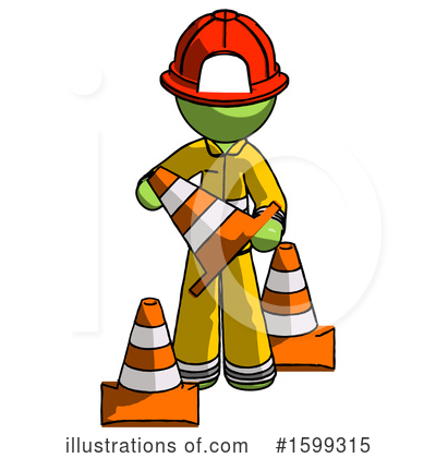 Royalty-Free (RF) Green Design Mascot Clipart Illustration by Leo Blanchette - Stock Sample #1599315