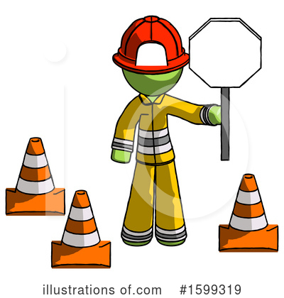 Royalty-Free (RF) Green Design Mascot Clipart Illustration by Leo Blanchette - Stock Sample #1599319