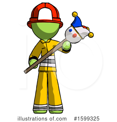 Royalty-Free (RF) Green Design Mascot Clipart Illustration by Leo Blanchette - Stock Sample #1599325