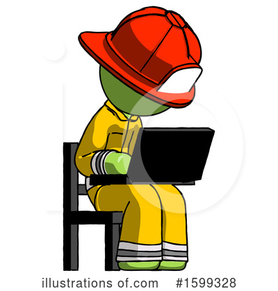 Royalty-Free (RF) Green Design Mascot Clipart Illustration by Leo Blanchette - Stock Sample #1599328