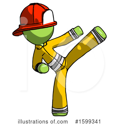 Royalty-Free (RF) Green Design Mascot Clipart Illustration by Leo Blanchette - Stock Sample #1599341