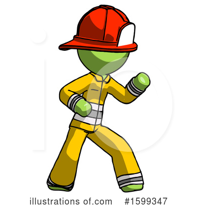 Royalty-Free (RF) Green Design Mascot Clipart Illustration by Leo Blanchette - Stock Sample #1599347