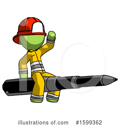 Royalty-Free (RF) Green Design Mascot Clipart Illustration by Leo Blanchette - Stock Sample #1599362