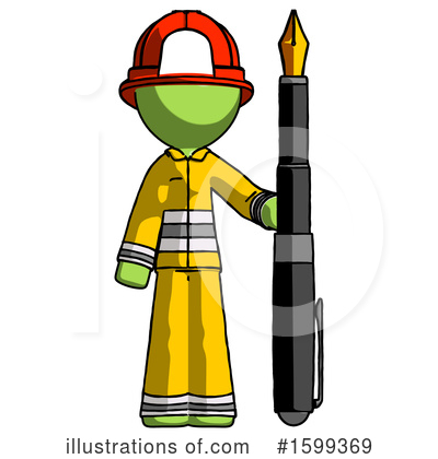 Royalty-Free (RF) Green Design Mascot Clipart Illustration by Leo Blanchette - Stock Sample #1599369