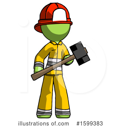 Royalty-Free (RF) Green Design Mascot Clipart Illustration by Leo Blanchette - Stock Sample #1599383