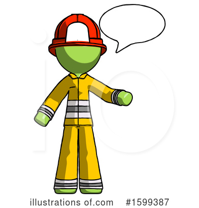 Royalty-Free (RF) Green Design Mascot Clipart Illustration by Leo Blanchette - Stock Sample #1599387