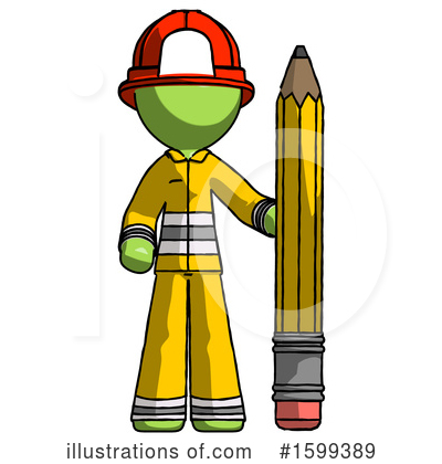Royalty-Free (RF) Green Design Mascot Clipart Illustration by Leo Blanchette - Stock Sample #1599389