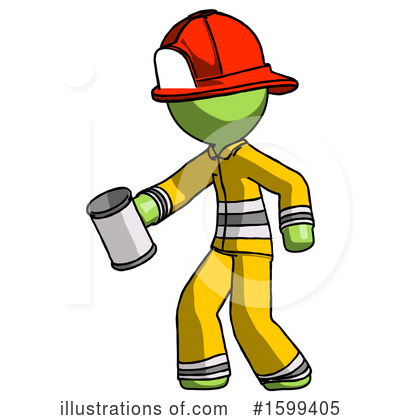 Royalty-Free (RF) Green Design Mascot Clipart Illustration by Leo Blanchette - Stock Sample #1599405