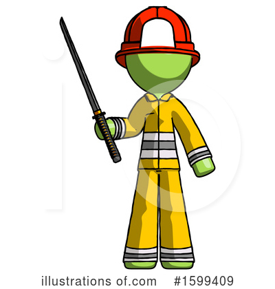 Royalty-Free (RF) Green Design Mascot Clipart Illustration by Leo Blanchette - Stock Sample #1599409