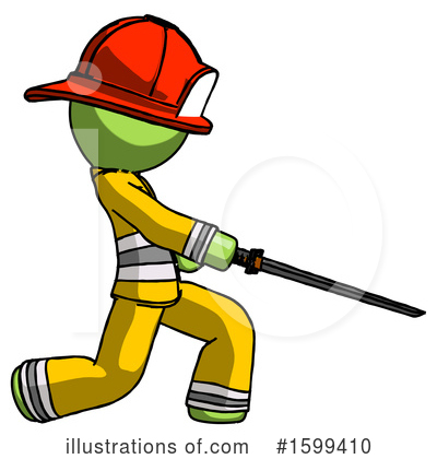 Royalty-Free (RF) Green Design Mascot Clipart Illustration by Leo Blanchette - Stock Sample #1599410