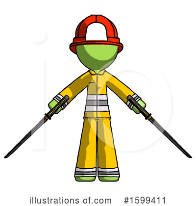 Royalty-Free (RF) Green Design Mascot Clipart Illustration by Leo Blanchette - Stock Sample #1599411