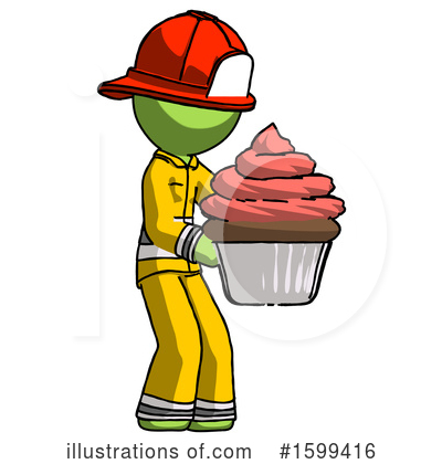 Royalty-Free (RF) Green Design Mascot Clipart Illustration by Leo Blanchette - Stock Sample #1599416