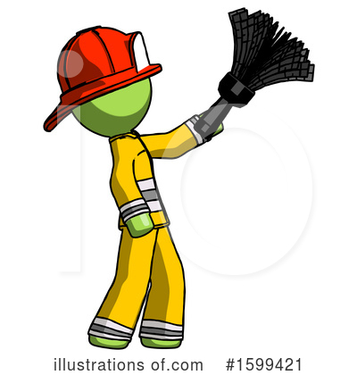 Royalty-Free (RF) Green Design Mascot Clipart Illustration by Leo Blanchette - Stock Sample #1599421
