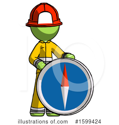 Royalty-Free (RF) Green Design Mascot Clipart Illustration by Leo Blanchette - Stock Sample #1599424