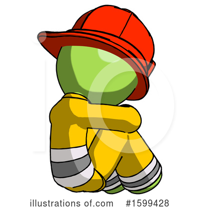 Royalty-Free (RF) Green Design Mascot Clipart Illustration by Leo Blanchette - Stock Sample #1599428