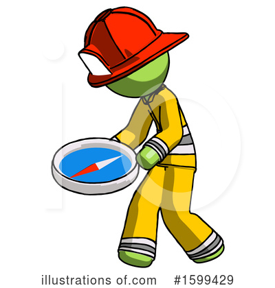 Royalty-Free (RF) Green Design Mascot Clipart Illustration by Leo Blanchette - Stock Sample #1599429