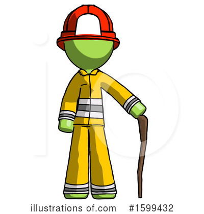 Royalty-Free (RF) Green Design Mascot Clipart Illustration by Leo Blanchette - Stock Sample #1599432