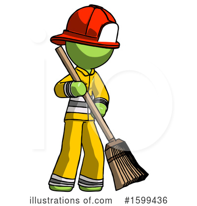 Royalty-Free (RF) Green Design Mascot Clipart Illustration by Leo Blanchette - Stock Sample #1599436
