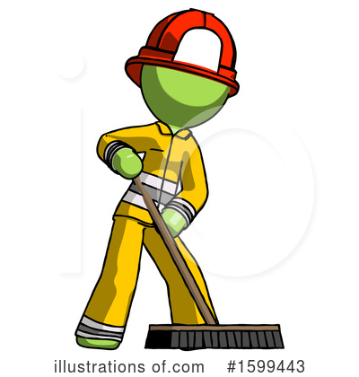 Royalty-Free (RF) Green Design Mascot Clipart Illustration by Leo Blanchette - Stock Sample #1599443