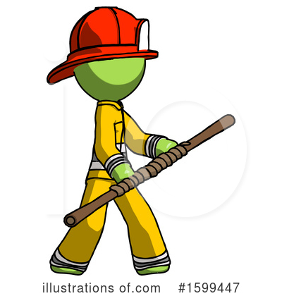 Royalty-Free (RF) Green Design Mascot Clipart Illustration by Leo Blanchette - Stock Sample #1599447