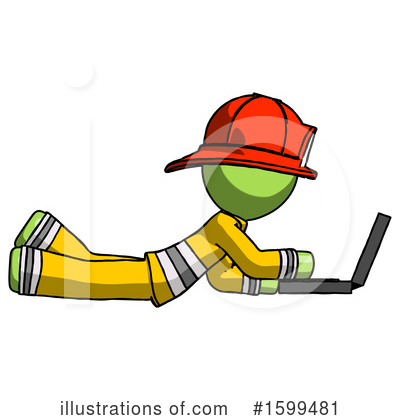 Royalty-Free (RF) Green Design Mascot Clipart Illustration by Leo Blanchette - Stock Sample #1599481