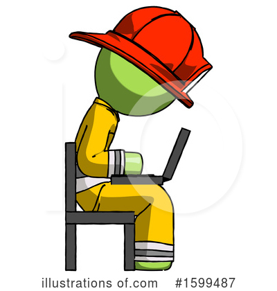 Royalty-Free (RF) Green Design Mascot Clipart Illustration by Leo Blanchette - Stock Sample #1599487