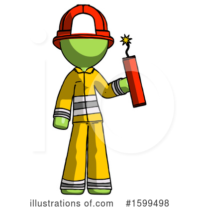 Royalty-Free (RF) Green Design Mascot Clipart Illustration by Leo Blanchette - Stock Sample #1599498