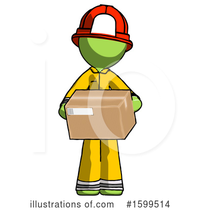 Royalty-Free (RF) Green Design Mascot Clipart Illustration by Leo Blanchette - Stock Sample #1599514
