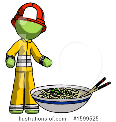 Royalty-Free (RF) Green Design Mascot Clipart Illustration by Leo Blanchette - Stock Sample #1599525