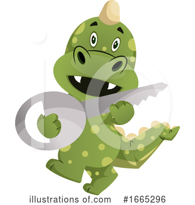 Royalty-Free (RF) Green Dragon Clipart Illustration by Morphart Creations - Stock Sample #1665296