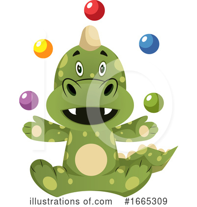 Royalty-Free (RF) Green Dragon Clipart Illustration by Morphart Creations - Stock Sample #1665309