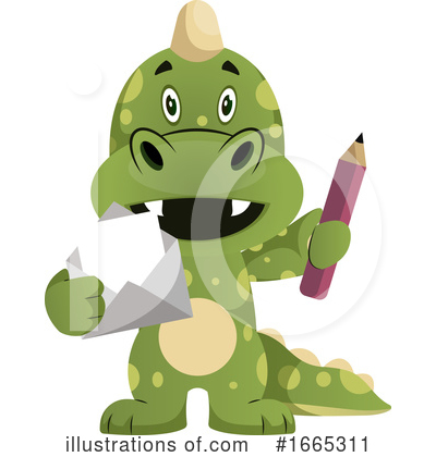 Royalty-Free (RF) Green Dragon Clipart Illustration by Morphart Creations - Stock Sample #1665311