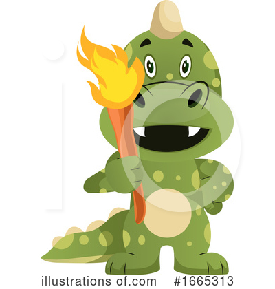 Royalty-Free (RF) Green Dragon Clipart Illustration by Morphart Creations - Stock Sample #1665313
