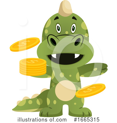 Royalty-Free (RF) Green Dragon Clipart Illustration by Morphart Creations - Stock Sample #1665315