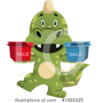 Royalty-Free (RF) Green Dragon Clipart Illustration by Morphart Creations - Stock Sample #1665325