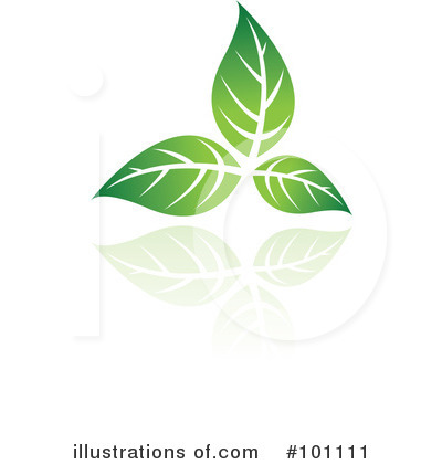 Royalty-Free (RF) Green Leaf Clipart Illustration by cidepix - Stock Sample #101111
