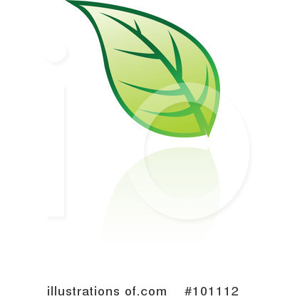 Royalty-Free (RF) Green Leaf Clipart Illustration by cidepix - Stock Sample #101112