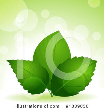 Royalty-Free (RF) Green Leaves Clipart Illustration by elaineitalia - Stock Sample #1089836