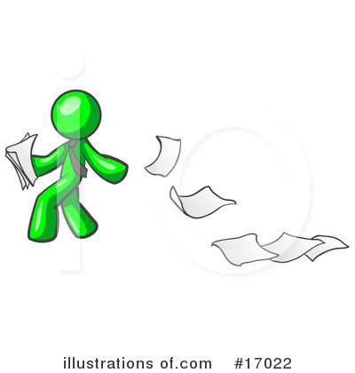 Royalty-Free (RF) Green Man Clipart Illustration by Leo Blanchette - Stock Sample #17022