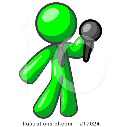 Royalty-Free (RF) Green Man Clipart Illustration by Leo Blanchette - Stock Sample #17024