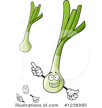 Green Onion Clipart #1236995 by Vector Tradition SM